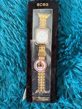 BCBG Gold Tone Braided Link Watch Band
